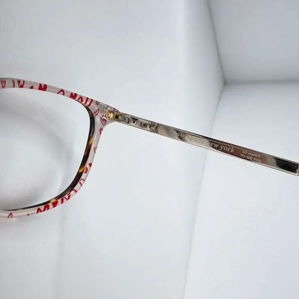 KATE SPADE Eyeglasses Tortoise Silver “Natalia” H7P 48-16-140 Frame